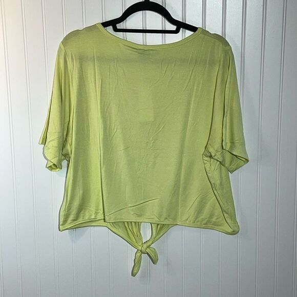 PSK Collective  Cropped Tee Lot 2 Women’s 3 XLarge Yellow Gray Short Sleeve - Picture 3 of 6